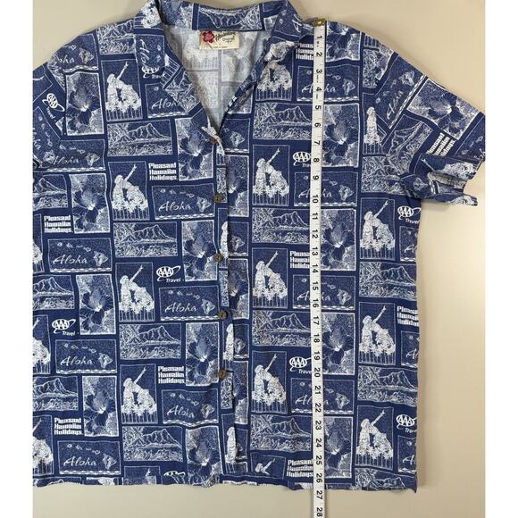 VTG Hilo Hattie‎ Mens Aloha Hawaiian Shirt SZ M AAA Hawaiian Holidays Vacation - Picture 3 of 15